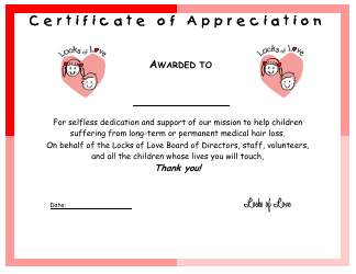 Document preview: Certificate of Appreciation Template - Red