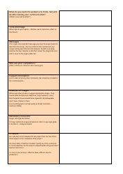 Creative Brief Template, Page 2