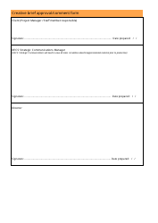 Creative Brief Template, Page 3