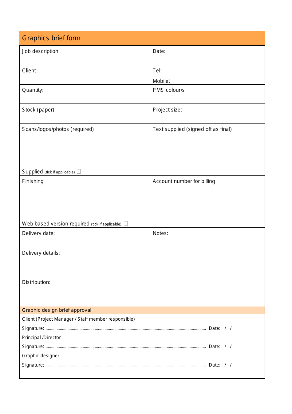 Creative Brief Template, Page 4