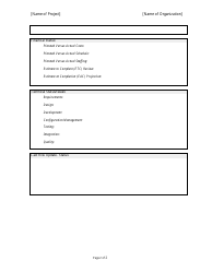 Project Status Report Template, Page 2