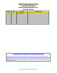 Project Status Report Template - Tenstep, Page 2