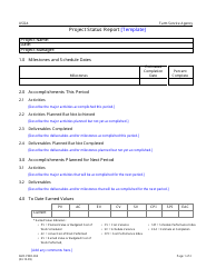 Document preview: Form AMC-PMO-304 Project Status Report