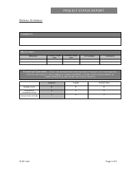 Project Status Report Template - Different Tables, Page 2