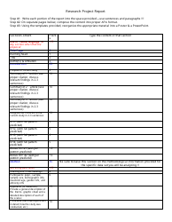 &quot;Research Project Report Template&quot;