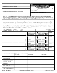 Document preview: VA Form 21-0513-1 Old Law and Section 306 Verification Report (Children Only)