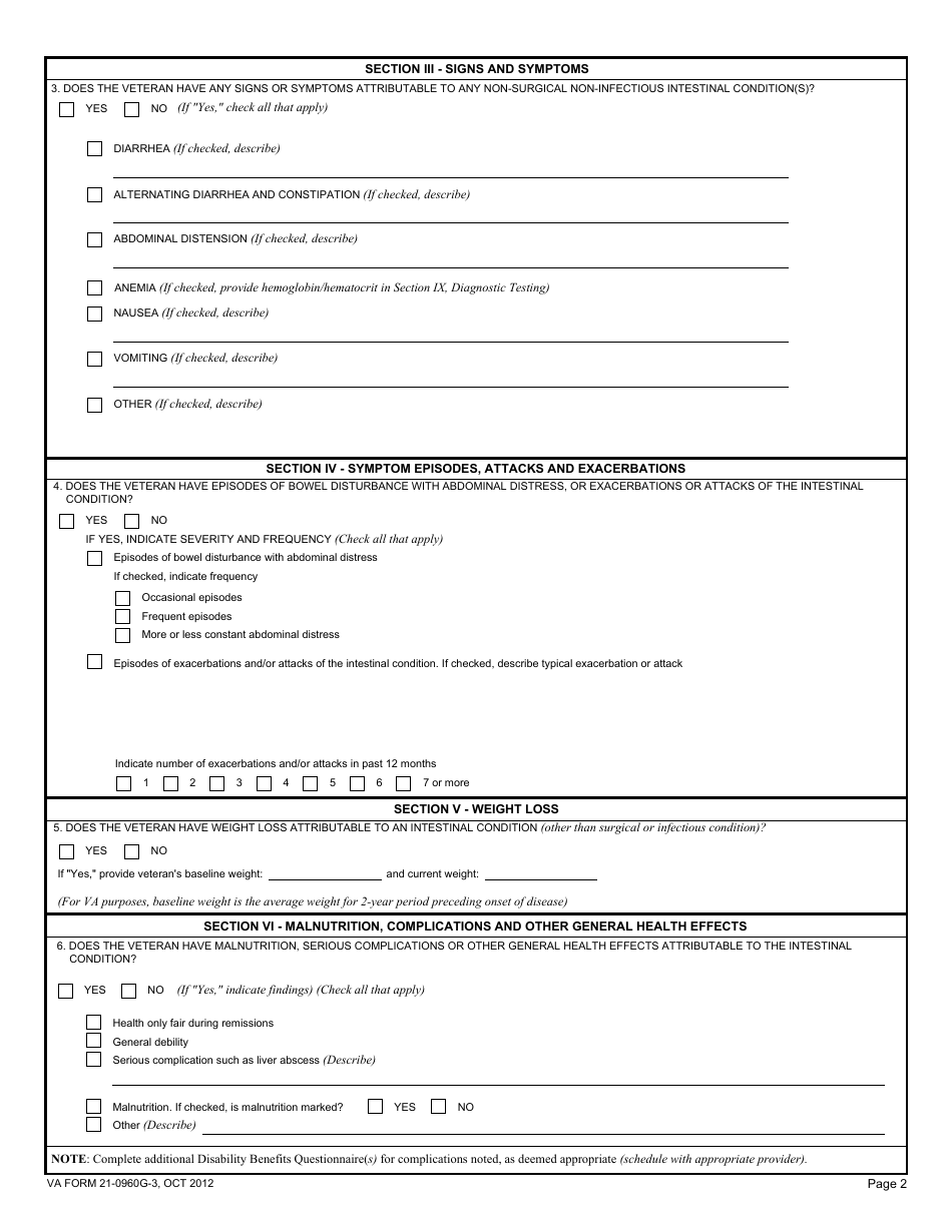 VA Form 21-0960g-3 - Fill Out, Sign Online and Download Fillable PDF ...