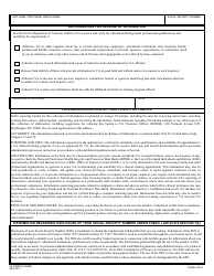 VA Form 10-2850d Application for Health Professions Trainees, Page 4