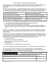 VA Form 28-0588 Notice to VA Veterans Service Center, Page 2