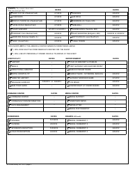 VA Form 0926j Volunteer Application, Page 2