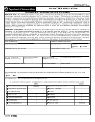 Document preview: VA Form 0926j Volunteer Application