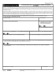 Document preview: VA Form 29-0563 Veterans Mortgage Life Insurance - Change of Address Statement