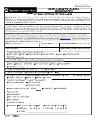 Document preview: VA Form 0927d Media and News Release Questionnaire
