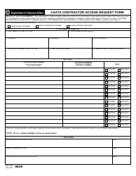 Document preview: VA Form 8824i Caats Contractor Access Request Form