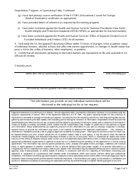 VA Form FL10-341b Trainee Qualification and Credentials Verification Letter, Page 2
