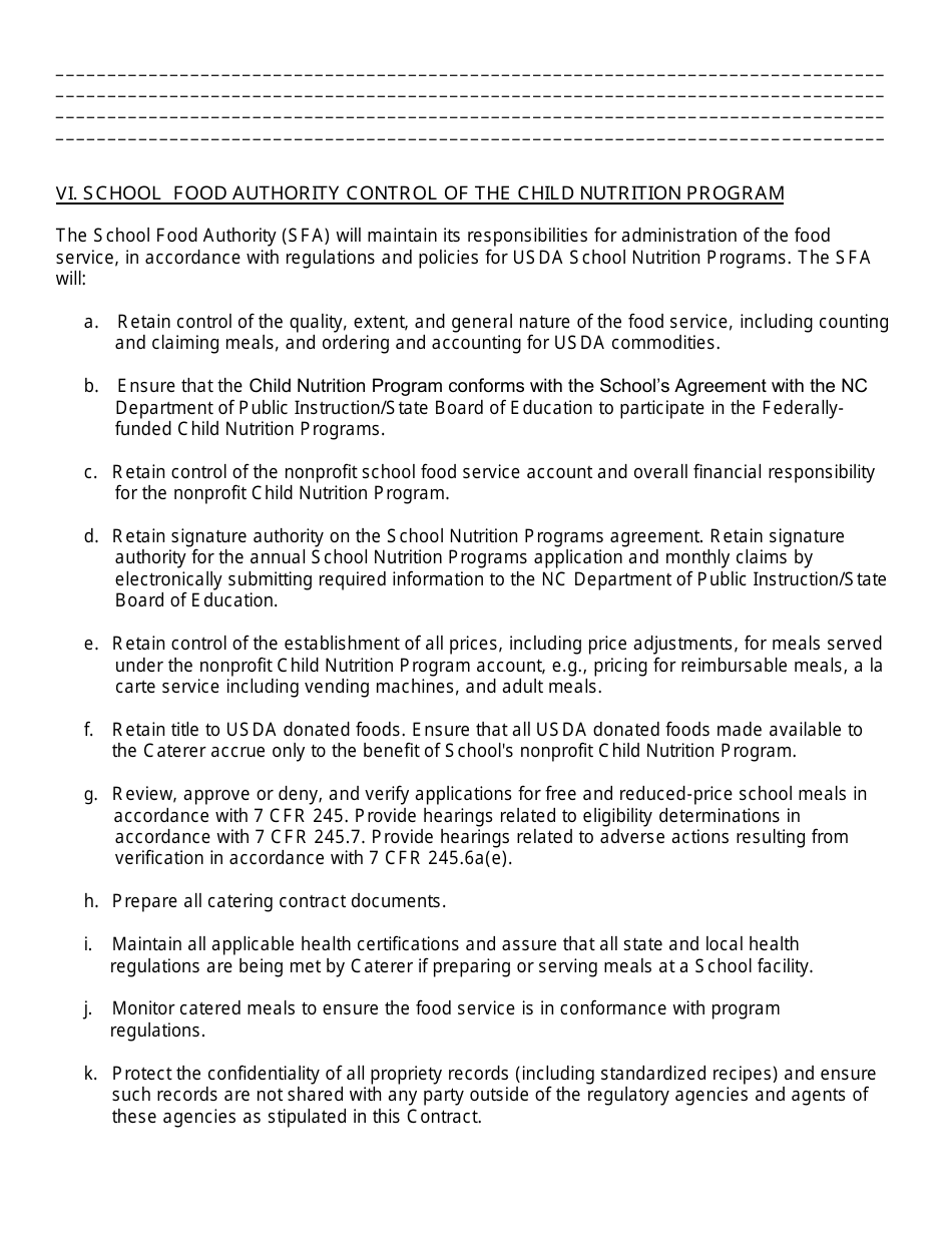 Catering Contract Template - North Carolina, Page 4