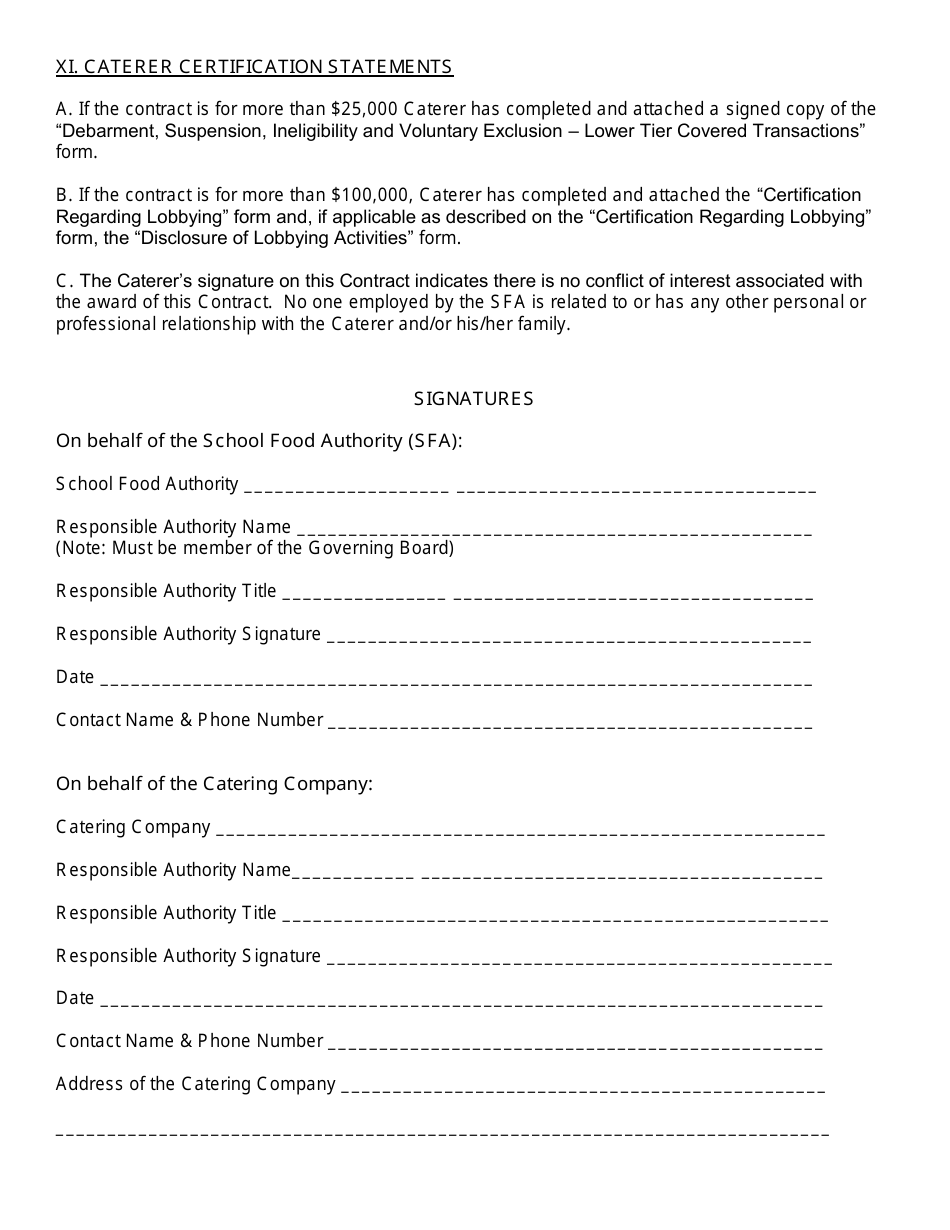 Catering Contract Template - North Carolina, Page 8