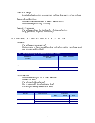 Evaluation Plan Template, Page 4