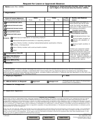 OPM Form 71 Download Fillable PDF or Fill Online Request for Leave or ...