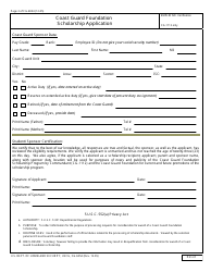 Form CG-6054 Coast Guard Foundation Scholarship Application, Page 2
