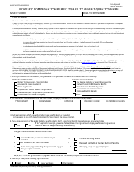 Form SSA-546 &quot;Workers Compensation/Public Disability Benefit Questionnaire&quot;