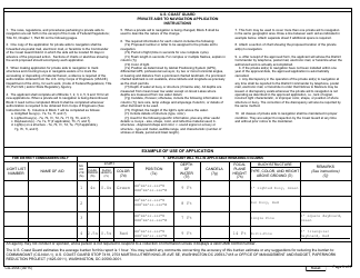Form CG-2554 Private AIDS to Navigation Application, Page 3