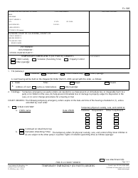 Form FL-305 Temporary Emergency (Ex Parte) Orders - California
