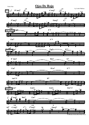 Cedar Walton - Ojos De Rojo Tenor Sax Sheet Music