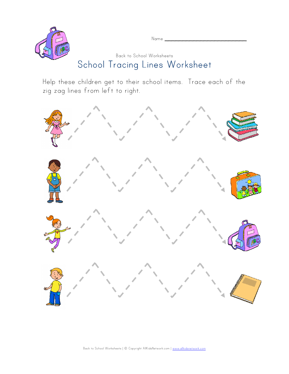 school tracing lines worksheet download printable pdf templateroller