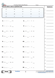 Creating Equivalent Ratios Worksheet With Answer Key, Page 3