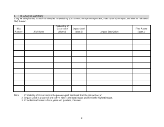 Risk Management Plan Template, Page 3
