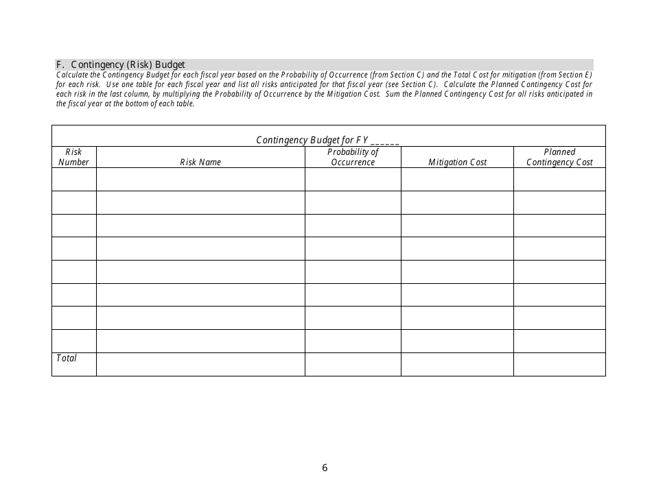 Risk Management Plan Template Download Printable PDF Templateroller