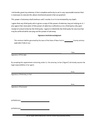 Power of Attorney Template - New York, Page 2