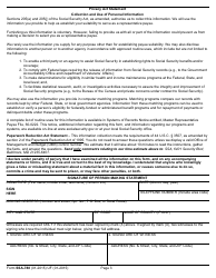 Form SSA-788 Statement of Care and Responsibility for Beneficiary, Page 3