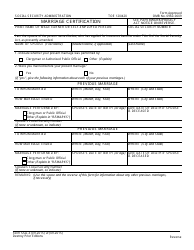Document preview: Form SSA-3 Marriage Certification