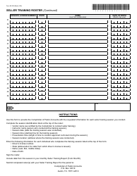Form 69-204 Seller Training Roster - Texas, Page 2