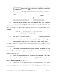 Form 10520 Judgment Approving Minor&#039;s Settlement and Directing the (Deposit) (Investment) of Funds - New Jersey, Page 2
