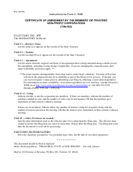 Form C-102B Certificate of Amendment to the Certificate of Incorporation Template - New Jersey, Page 2