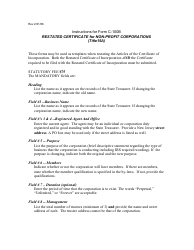 Form C-100B Restated Certificate of Incorporation - New Jersey, Page 3