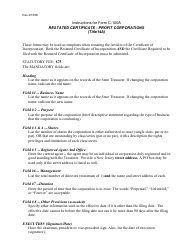 Form C-100A Restated Certificate of Incorporation - New Jersey, Page 3