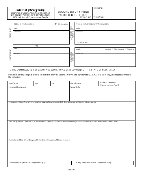 Form SCF-161  Printable Pdf