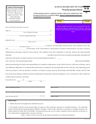 Form BW55 Bonded Warehouse License Application - Kansas, Page 3