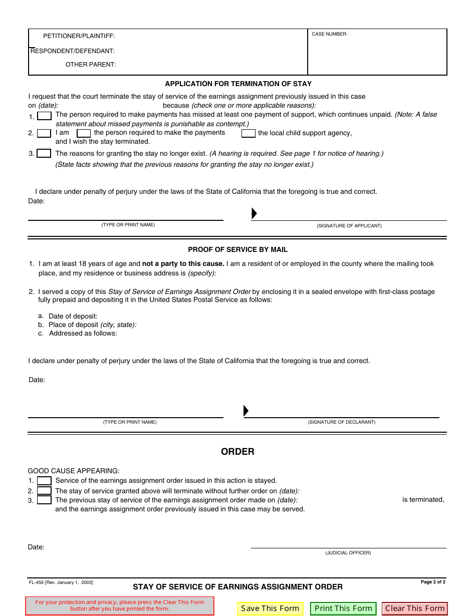 earnings assignment order