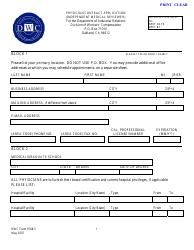 Document preview: DWC Form 9768.5 Physician Contract Application (Independent Medical Reviewer) - California