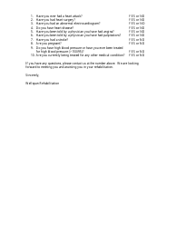 Functional Capacity Evaluation Paperwork - Wellspan Rehabilitation, Page 2