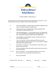 &quot;Functional Capacity Evaluation Paperwork - Wellspan Rehabilitation&quot;, Page 7