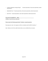&quot;Pastoral Ministry Evaluation Form&quot;, Page 4