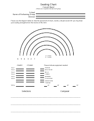 Document preview: Concert Band Seating Chart