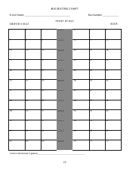 Document preview: Bus Seating Chart Template