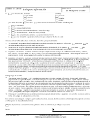 Formulario JV-535 S Orden De Designacion De Persona Con Derechos Educativos - California (Spanish), Page 2